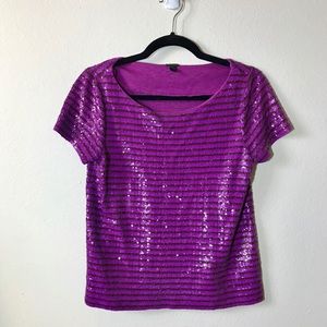 J. Crew sequin top